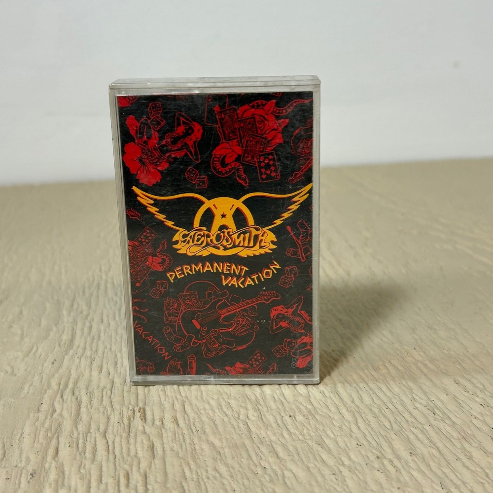 Aerosmith Cassette Tape Permanent‎ Vacation 1987 Hard Rock